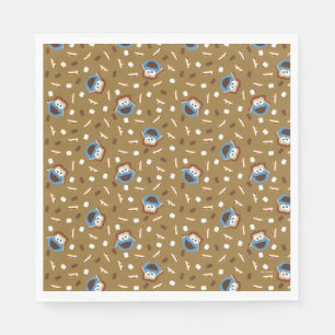 Cookie Monster S'mores Pattern Napkin