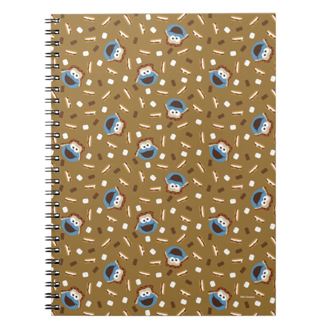 Cookie Monster S'mores Pattern Notebook (Front)