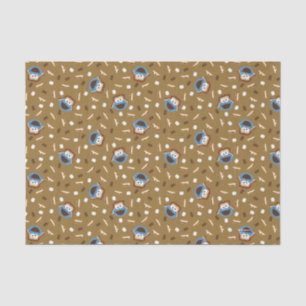 Cookie Monster S'mores Pattern Tissue Paper