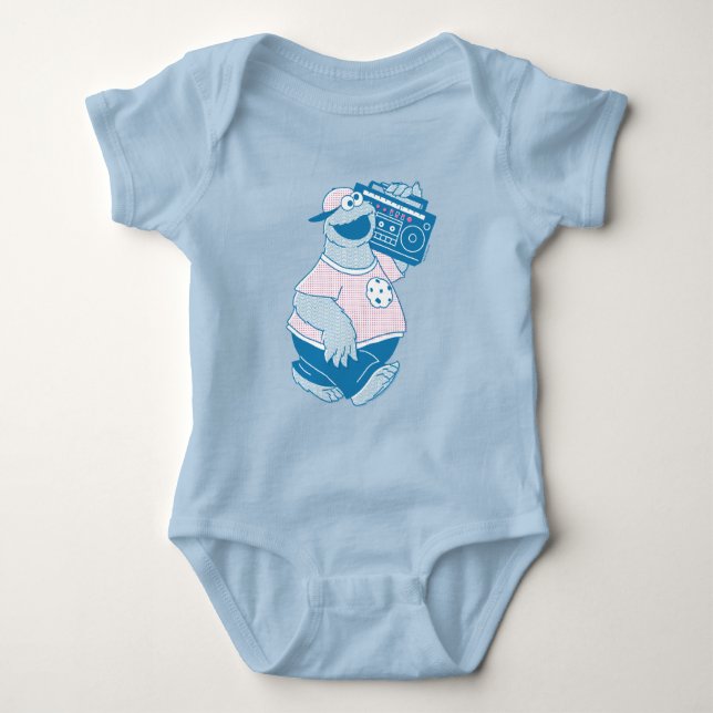 Cookie Monster | Sorry But Me Gotta Baby Bodysuit (Front)