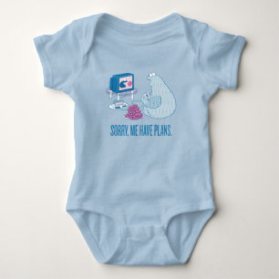 Cookie Monster   Sorry, Me Have Plans Baby Bodysuit