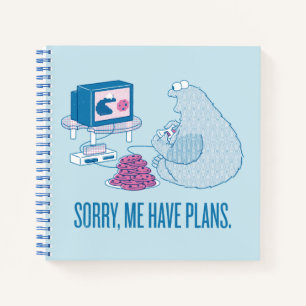 Cookie Monster   Sorry, Me Have Plans Notebook