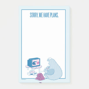Cookie Monster   Sorry, Me Have Plans Post-it Notes