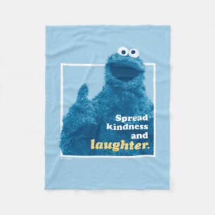 Cookie Monster   Spread Kindness and Laughter Fleece Blanket