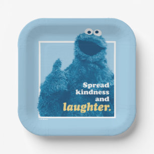 Cookie Monster Spread Kindness and Laughter Paper Plate