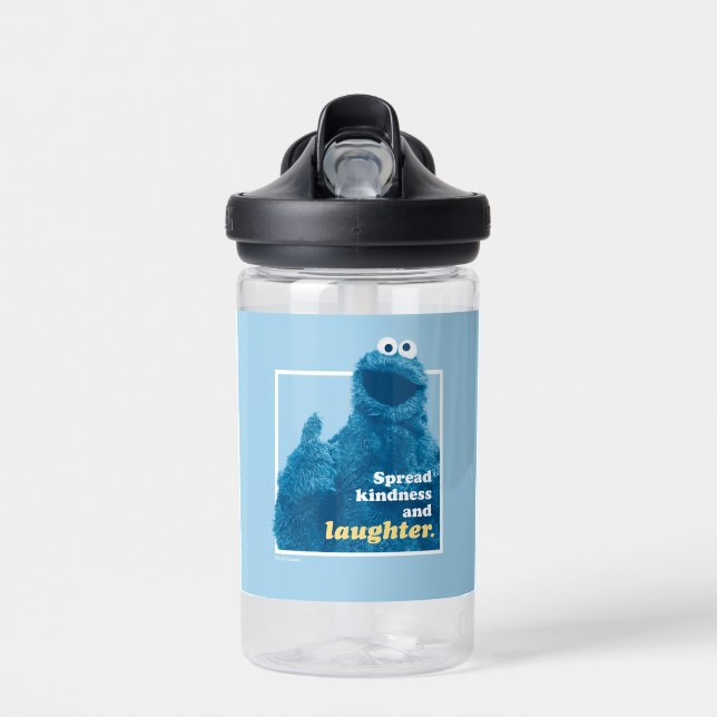 Cookie Monster | Spread Kindness and Laughter Water Bottle (Front)