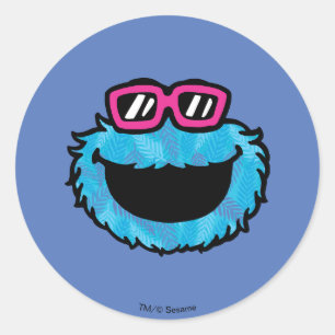 Cookie Monster   Summer Vibes Classic Round Sticker