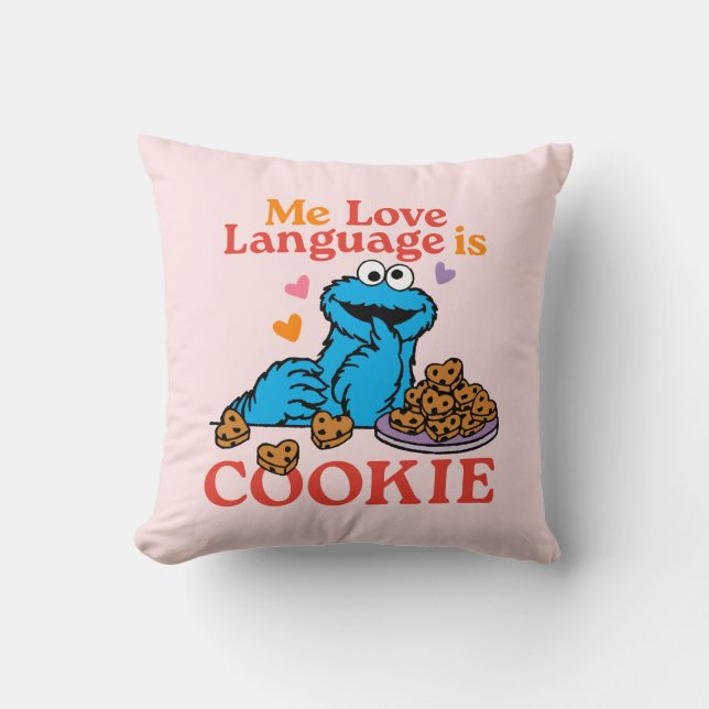 Cookie Monster | Valentine's Day Quote Cushion (Front)