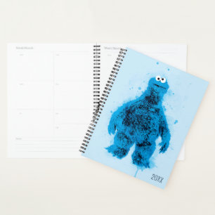Cookie Monster   Watercolor Trend Planner