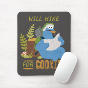 Cookie Monster   Will Hike For Cookies Mouse Pad