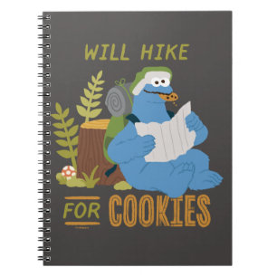 Cookie Monster Will Hike For Cookies Notebook
