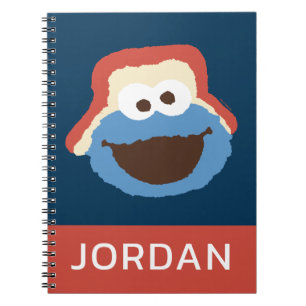 Cookie Monster Woodland Face Add Your Name Notebook