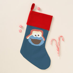 Cookie Monster Woodland Face Christmas Stocking