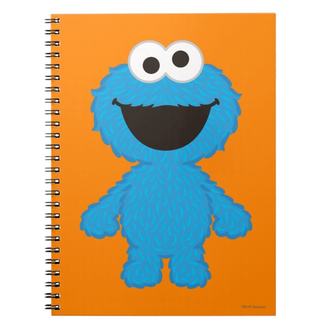 Cookie Monster Wool Style Notebook (Front)