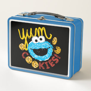 Cookie Monster Yum Metal Lunch Box