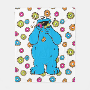 Cookie MonsterDonut Destroyer Fleece Blanket