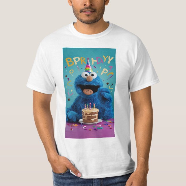 "Cookie Monster's Birthday Bash: Pop Edition!" T-Shirt (Front)