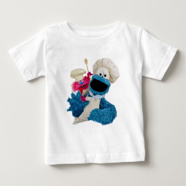 Cookie Monster's Foodie Truck Friends Baby T-Shirt (Front)