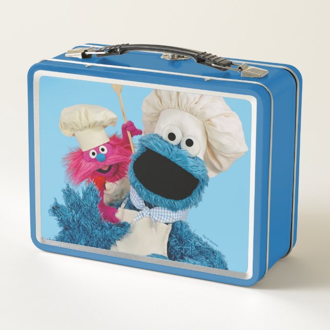 Cookie Monster's Foodie Truck Friends Metal Lunch Box (Back)