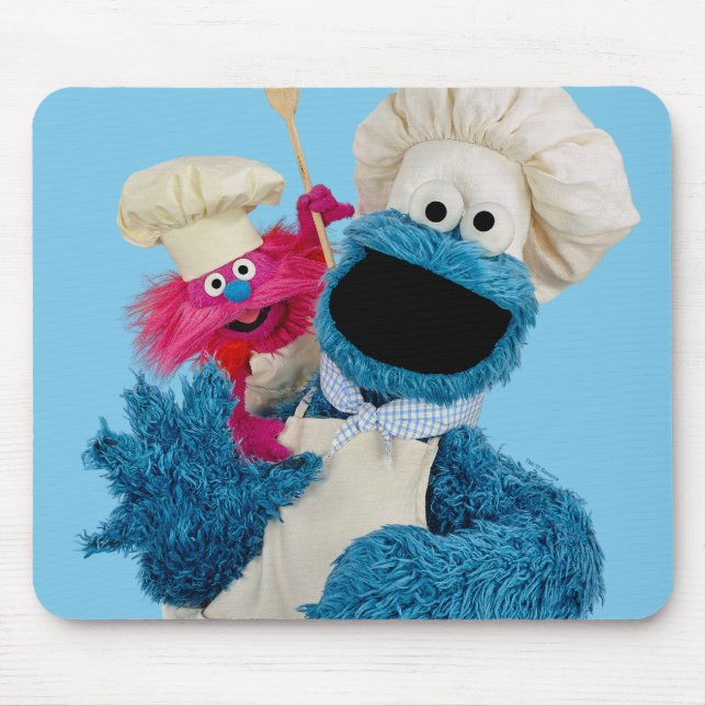 Cookie Monster's Foodie Truck Friends Mouse Pad (Front)
