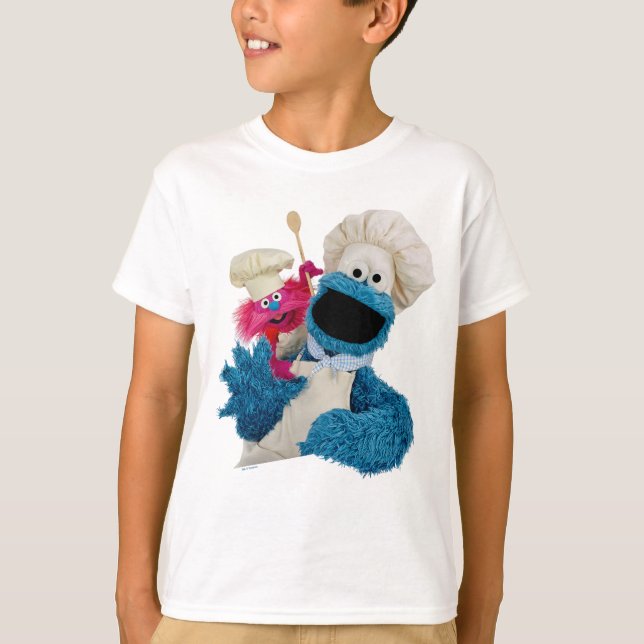 Cookie Monster's Foodie Truck Friends T-Shirt (Front)