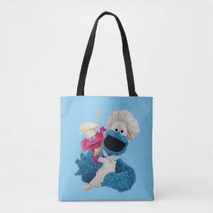 Cookie Monster's Foodie Truck Friends Tote Bag