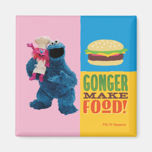 Cookie Monster's Foodie Truck   Gonger Make Food Magnet