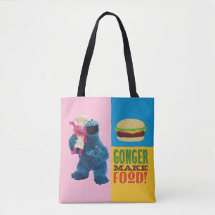 Cookie Monster's Foodie Truck   Gonger Make Food Tote Bag