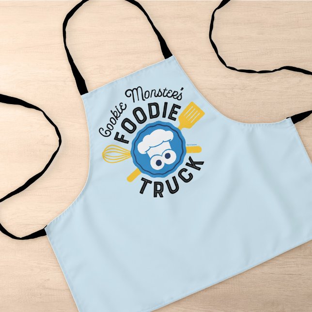 Cookie Monster's Foodie Truck Logo Apron (Creator Uploaded)