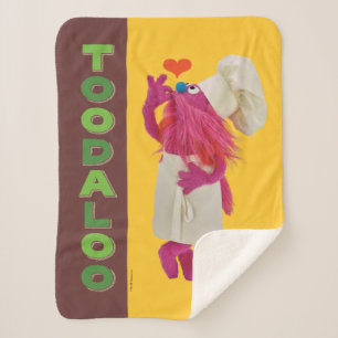 Cookie Monster's Foodie Truck   Toodaloo Sherpa Blanket