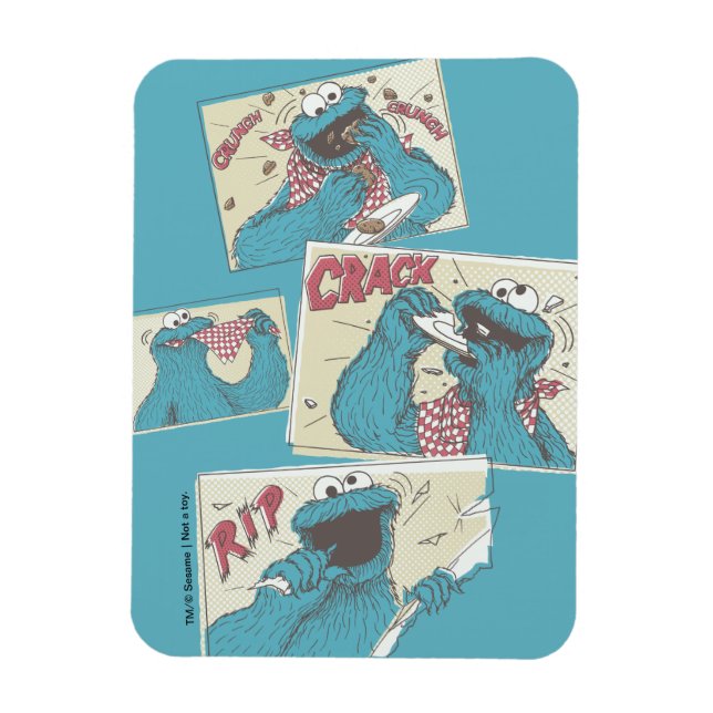 Cookie MonsterVintage Comic Panels Magnet (Vertical)