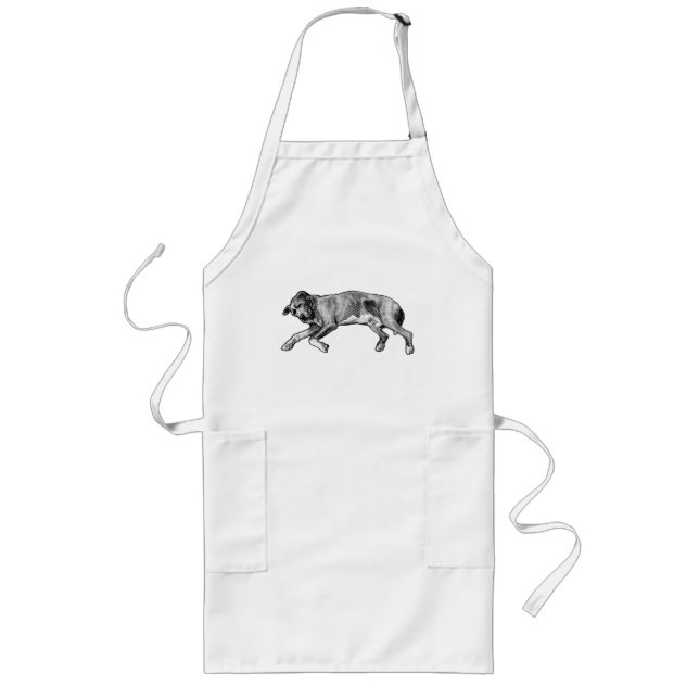 Cookie Night, Kitchen Quiet Long Apron (Front)