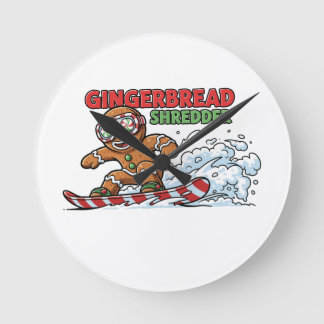 Cookie on Board Round Clock