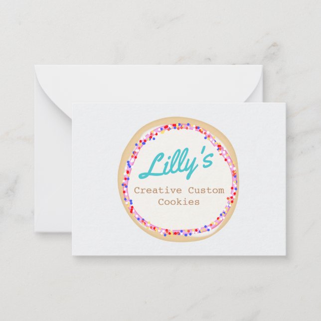 Cookie or Cupcake Decorator Card (Front)