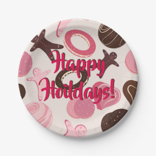 Cookie Party Fun Happy Holidays! Paper Plate