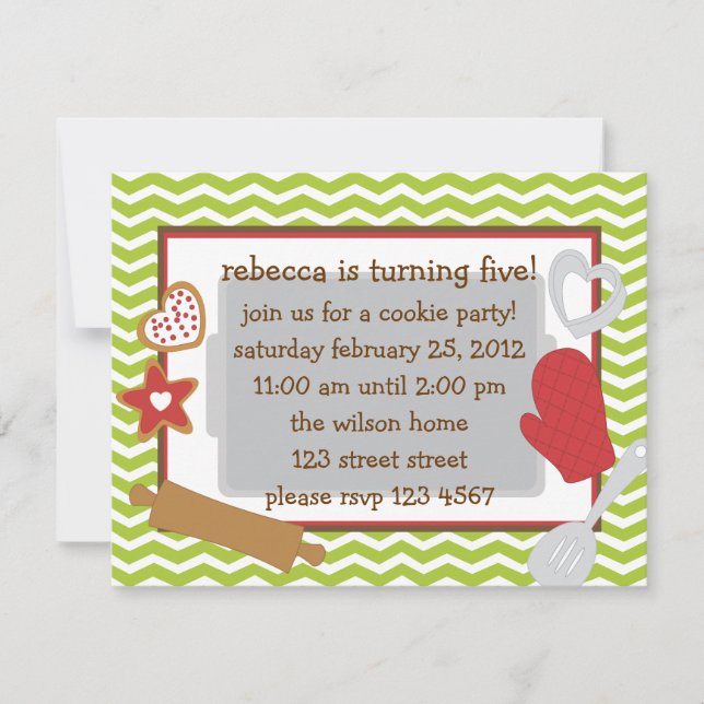 Cookie Party!. Invitation (Front)