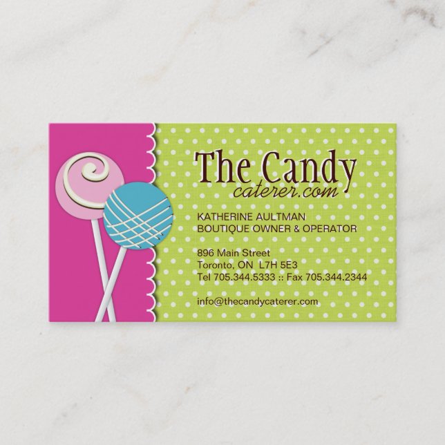 Cookie Pops Business Cards (Front)