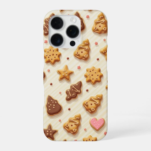 cookie-print Phone Case, Apple iPhone 16 Pro Case (Back)