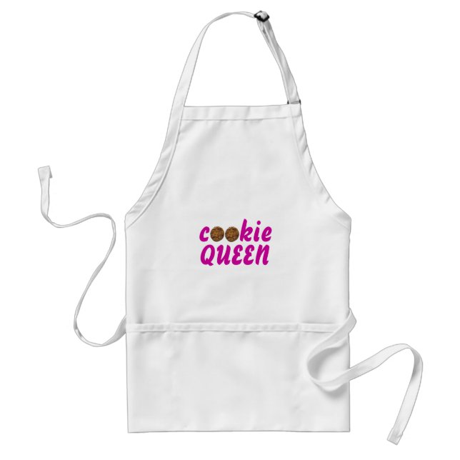 Cookie queen baking apron for women (Front)