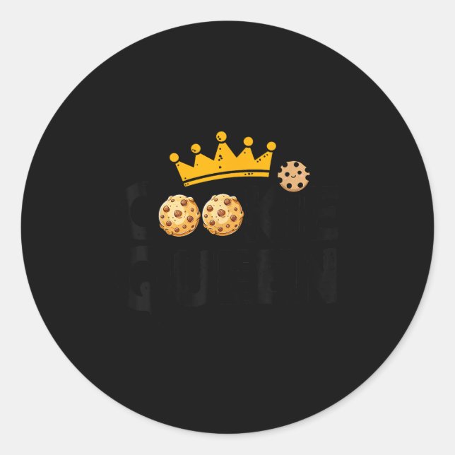 Cookie Queen  Classic Round Sticker (Front)