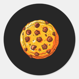 Cookie Shirt Men Women Kids Chocolate Chip Cookie  Classic Round Sticker