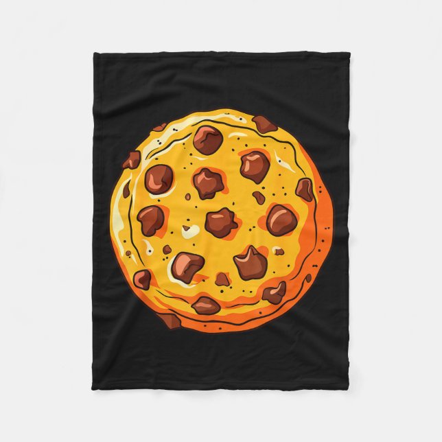 Cookie Shirt Men Women Kids Chocolate Chip Cookie  Fleece Blanket (Front)