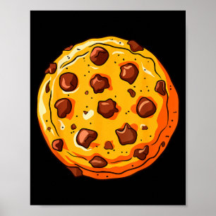 Cookie Shirt Men Women Kids Chocolate Chip Cookie Poster