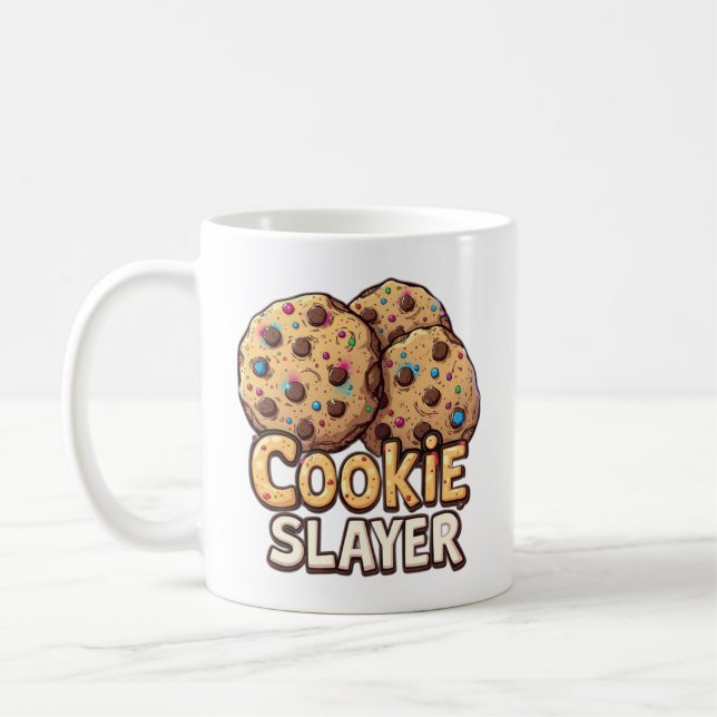 Cookie Slayer – Chocolate Treat Conqueror Coffee Mug (Left)