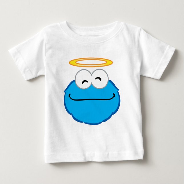 Cookie Smiling Face with Halo Baby T-Shirt (Front)