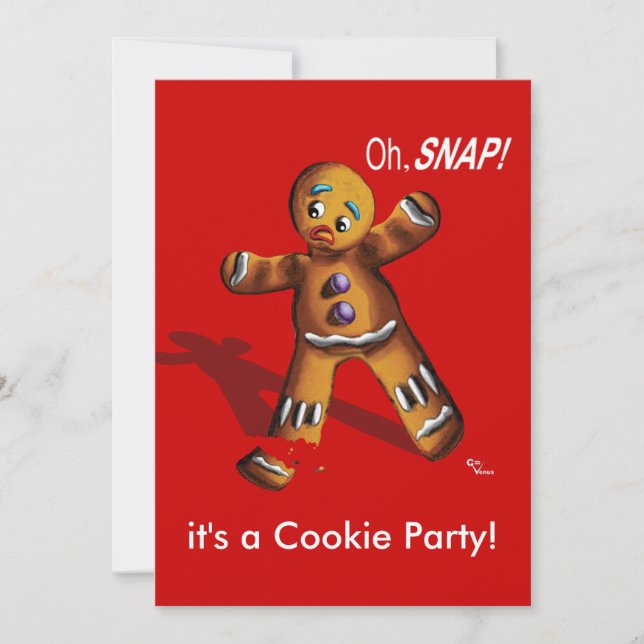Cookie Swap Christmas Party Invitation (Front)