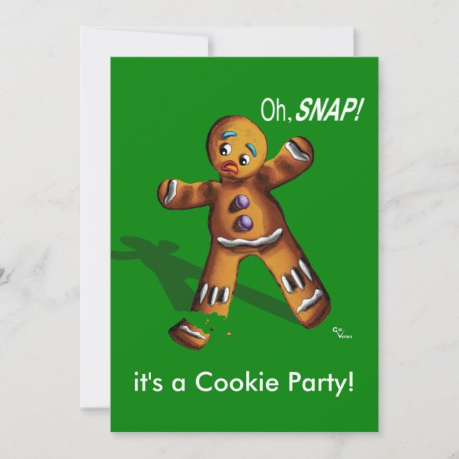 Cookie Swap Christmas Party Invitation (Front)