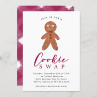 Cookie Swap Gingerbread Man Christmas Party