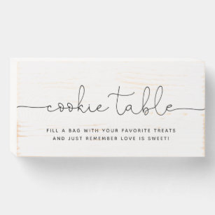 Cookie Table Wedding sign