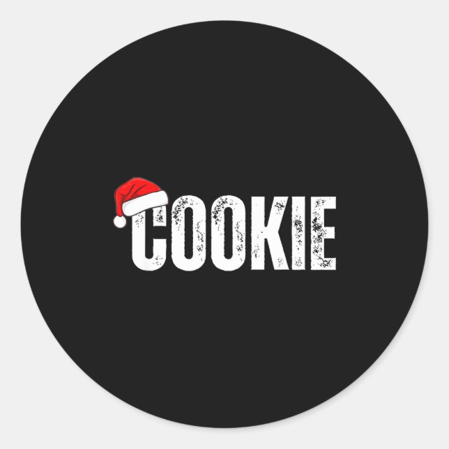 Cookie Taster Cookie Christmas Matching Couple  Classic Round Sticker (Front)